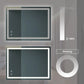 32x24inch Bathroom Led Classy Vanity Mirror with focused backplane FredCo