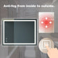 32x24inch Bathroom Led Classy Vanity Mirror with focused backplane FredCo
