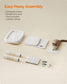 33.1" Tall Cat Tree with Scratching Posts Cream White FredCo