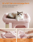 33.1" Tall Cat Tree with Scratching Posts Jelly Pink FredCo