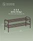 33.5" Wide 2-Tier Metal Shoe Rack Chestnut Brown FredCo