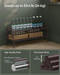 33.5" Wide 2-Tier Metal Shoe Rack Chestnut Brown FredCo
