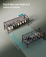33.5" Wide 2-Tier Metal Shoe Rack Chestnut Brown FredCo