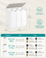 34.3-Gallon Laundry Hamper with Wheels Cloud White FredCo