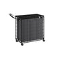 34.3-Gallon Laundry Hamper with Wheels Ink Black and Slate Gray FredCo
