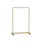 35.8" Wide Clothes Rack on Wheels Champagne Gold FredCo