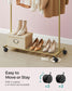 35.8" Wide Clothes Rack on Wheels Champagne Gold FredCo