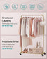 35.8" Wide Clothes Rack on Wheels Champagne Gold FredCo