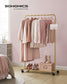 35.8" Wide Clothes Rack on Wheels Champagne Gold FredCo
