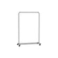 35.8" Wide Clothes Rack on Wheels Slate Gray FredCo