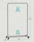 35.8" Wide Clothes Rack on Wheels Slate Gray FredCo