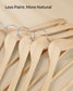 36-Pack Wooden Hangers Natural Beige FredCo