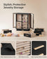 360° Rotating Jewellery Box Black FredCo