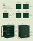 360° Rotating Jewellery Box Green FredCo
