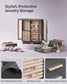 360° Rotating Jewellery Box Grey FredCo