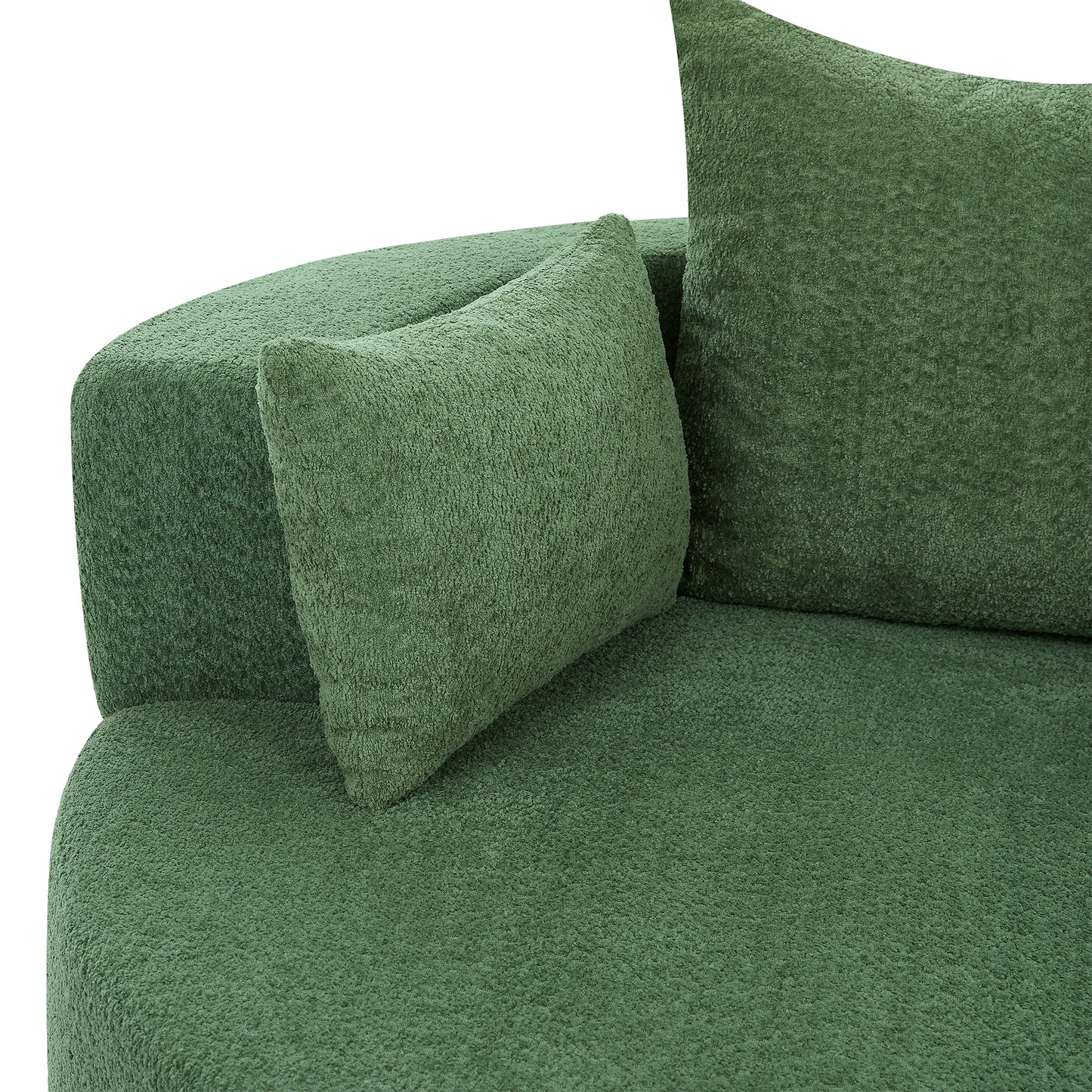 360° Swivel Chair Accent Barrel Chair Swivel Round Sofa Chair Green FredCo