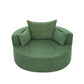 360° Swivel Chair Accent Barrel Chair Swivel Round Sofa Chair Green FredCo