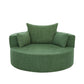 360° Swivel Chair Accent Barrel Chair Swivel Round Sofa Chair Green FredCo