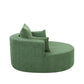 360° Swivel Chair Accent Barrel Chair Swivel Round Sofa Chair Green FredCo