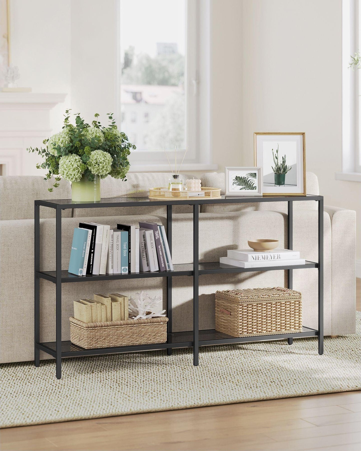 39.4'' Console Table with 3 Shelves FredCo