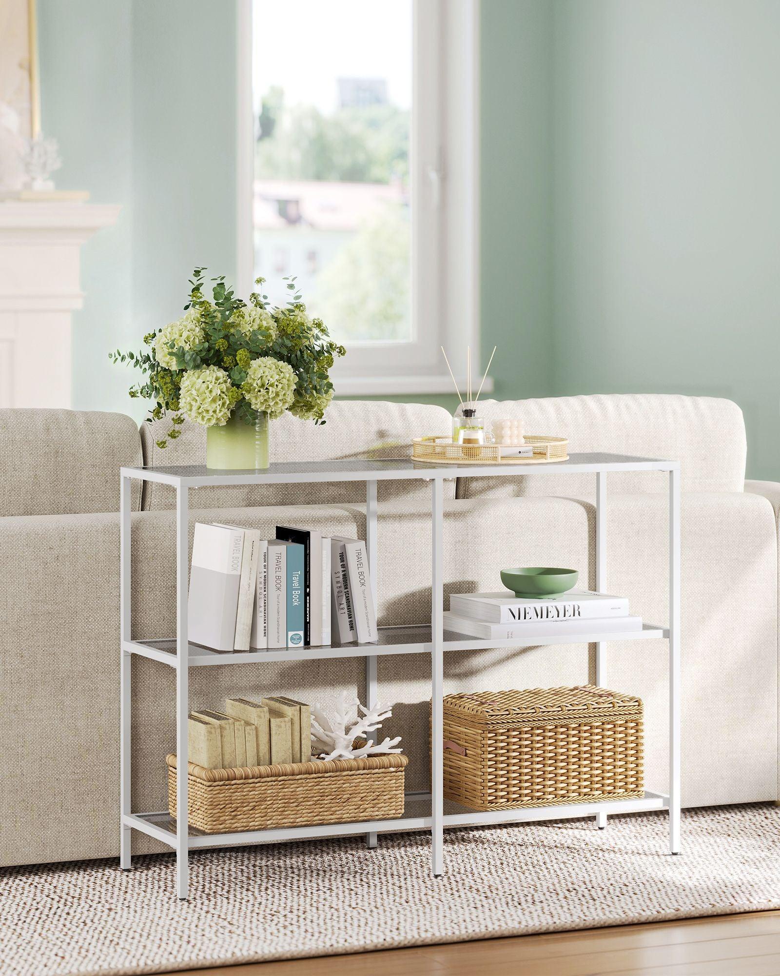 39.4 Inch Console Table with 3 Shelves FredCo