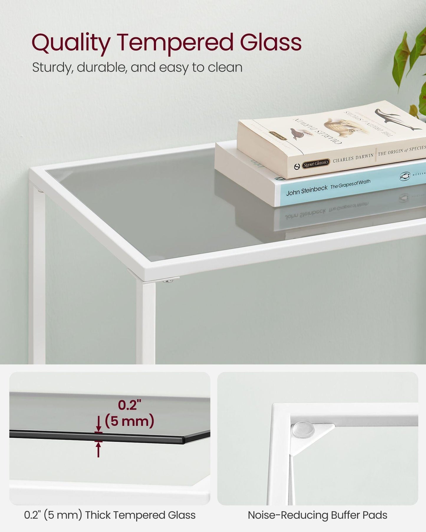 39.4 Inch Console Table with 3 Shelves FredCo