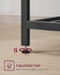 39.4 Inches Kitchen Shelf with Large Worktop Brown FredCo