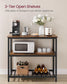 39.4 Inches Kitchen Shelf with Large Worktop Brown FredCo