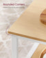 39.4 Inches Kitchen Shelf with Large Worktop Oak FredCo