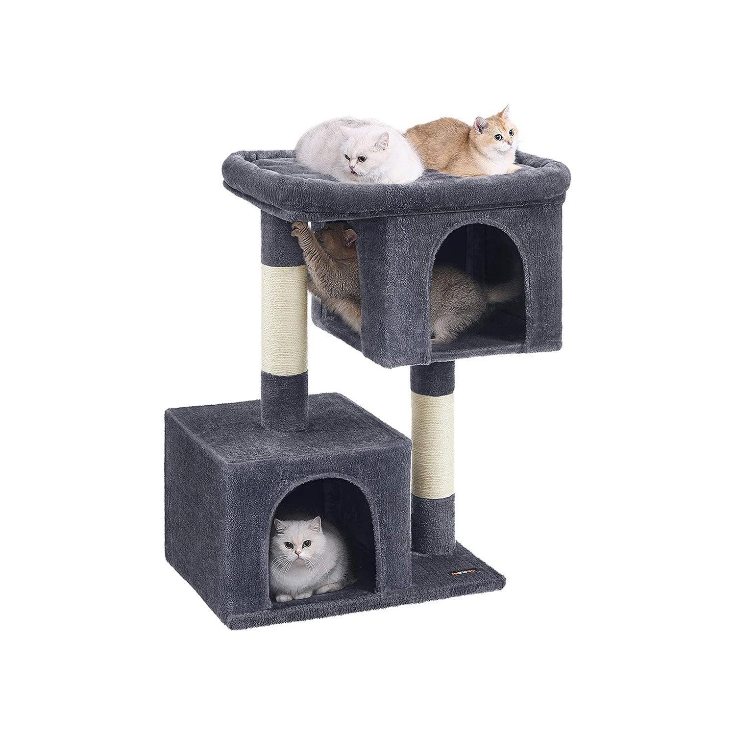 39.8-Inch Cat Tree Smoky Gray FredCo