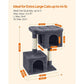 39.8-Inch Cat Tree Smoky Gray FredCo