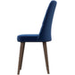 Best selling Katie Mid-Century Modern Velvet Dining Chair (Set Of 2)- Blue, Solid Wood, 20x18x36 Inches Table Chairs for Living Room Bedroom Outdoor Lounge FredCo