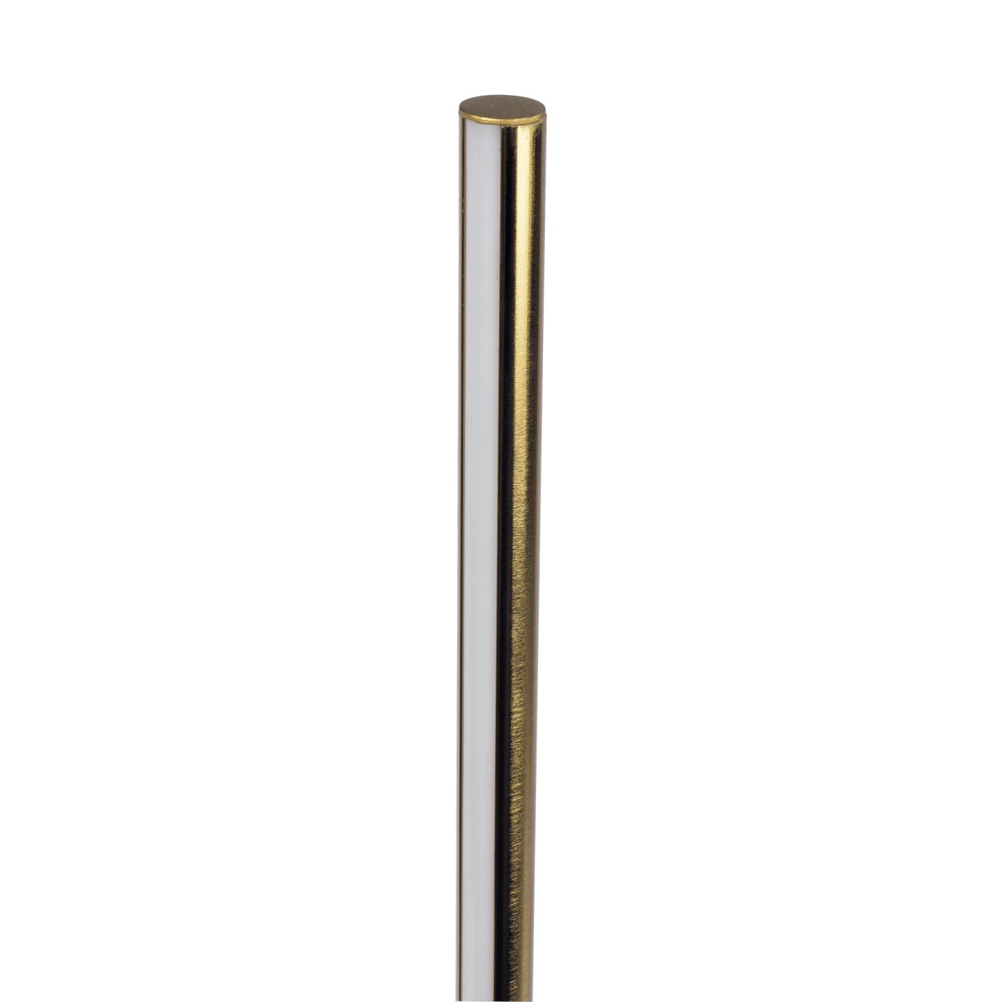 Gold and white metal furniture leg, modern accent piece, FredCo International