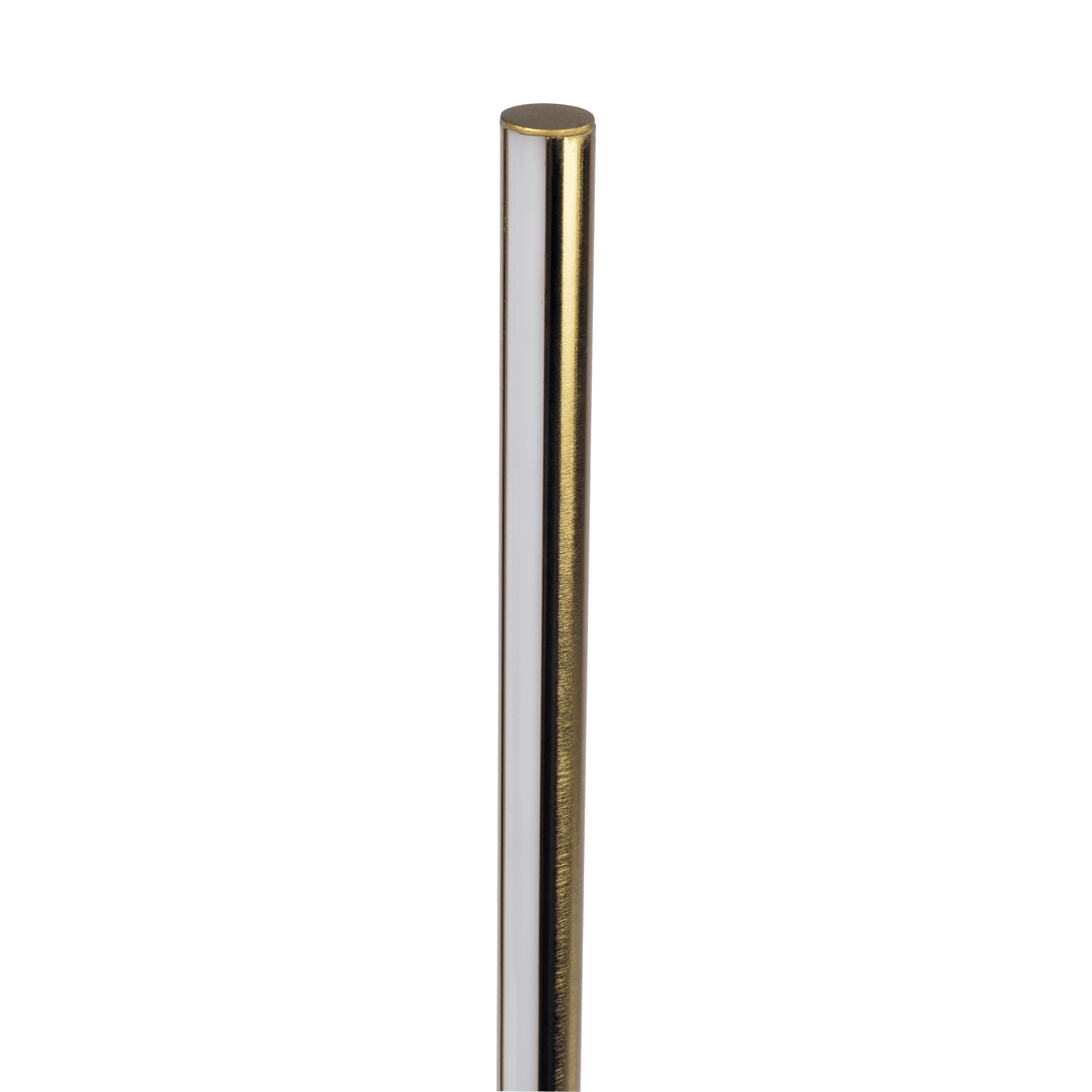 Gold and white metal furniture leg, modern accent piece, FredCo International