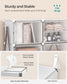 4-Cube Plastic Shoe Rack with Doors Cloud White FredCo
