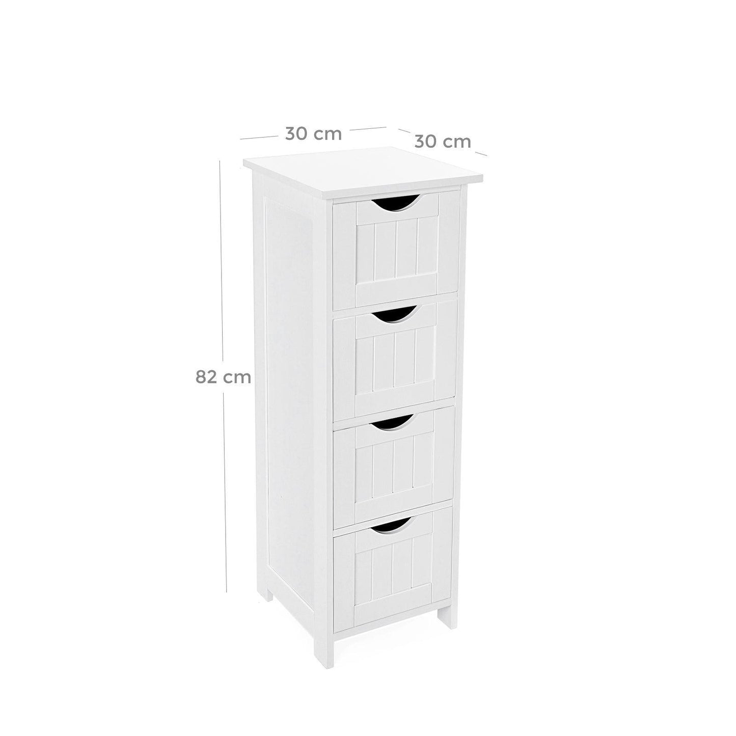 4-Drawers Storage Cupboard FredCo