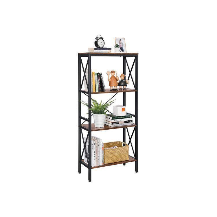 4 Open Shelves Bookcase FredCo