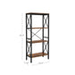 4 Open Shelves Bookcase FredCo