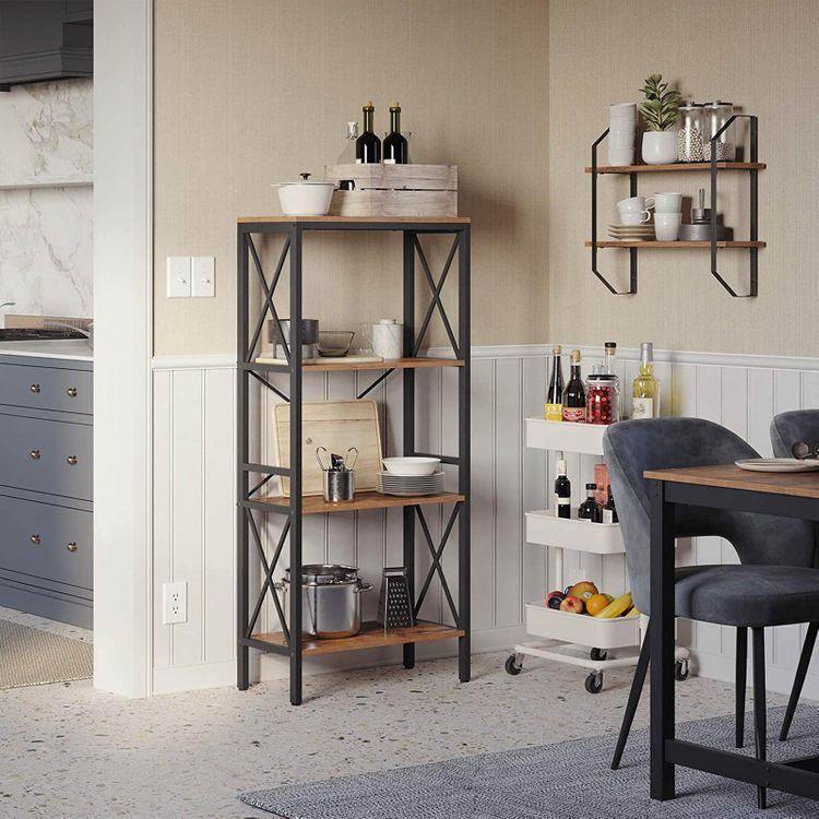 4 Open Shelves Bookcase FredCo