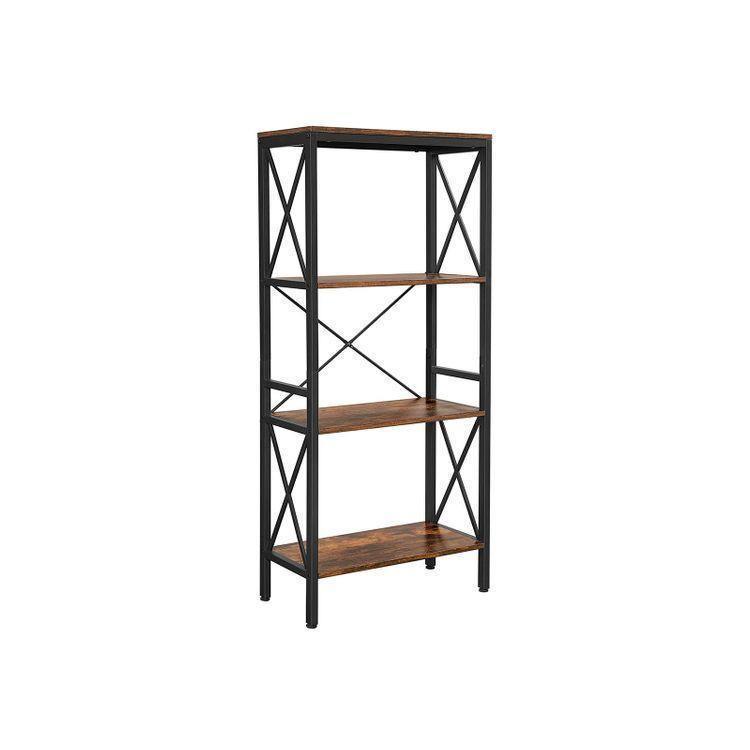 4 Open Shelves Bookcase FredCo