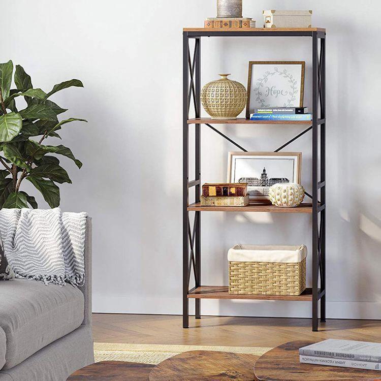 4 Open Shelves Bookcase FredCo