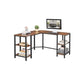 4 Shelves Computer Desk FredCo