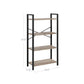 4-Tier Bookcase with Steel Frame FredCo