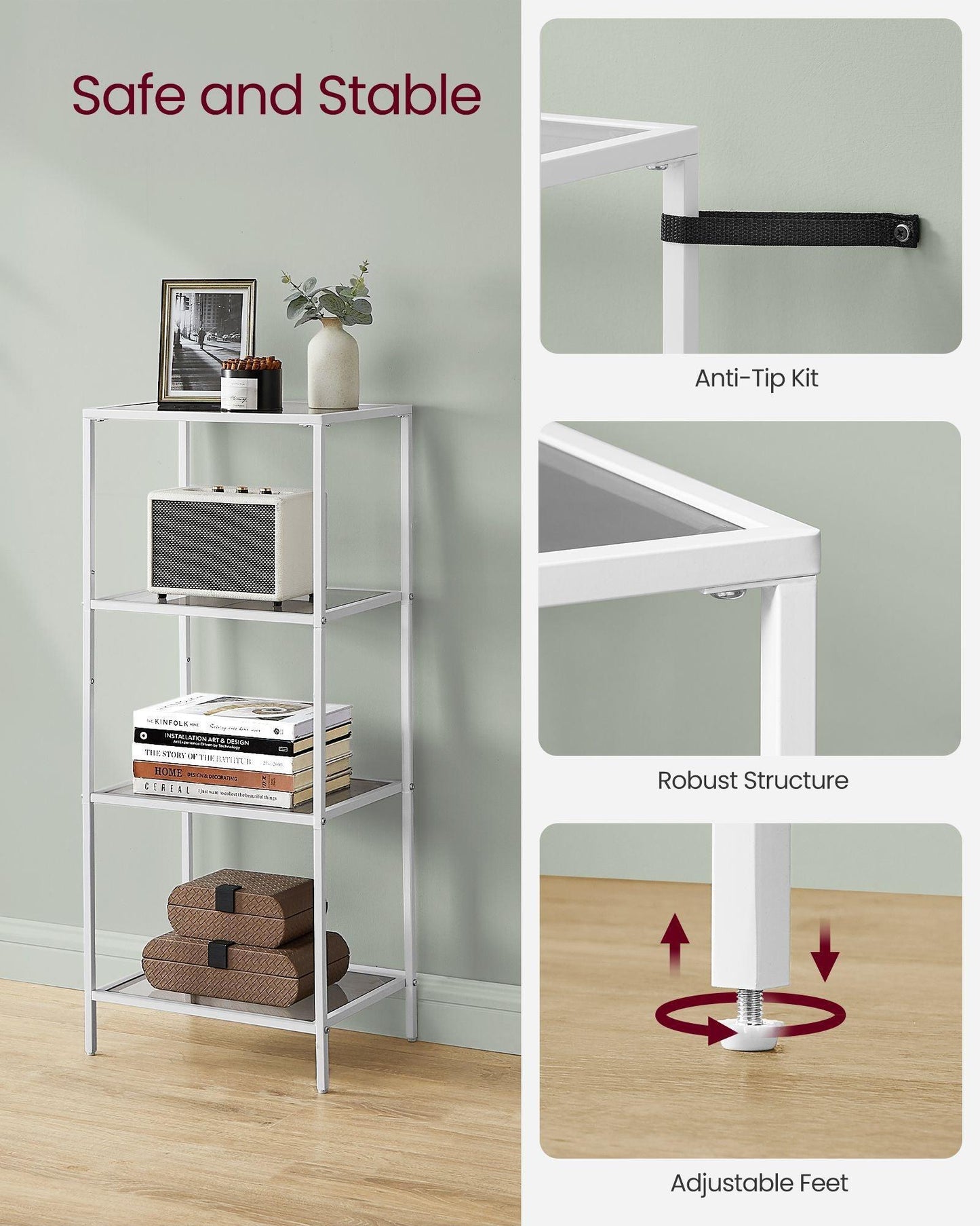 4-Tier Bookshelf FredCo