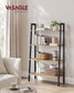 4-Tier Bookshelf Camel Brown and Black FredCo