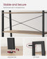 4-Tier Bookshelf Camel Brown and Black FredCo
