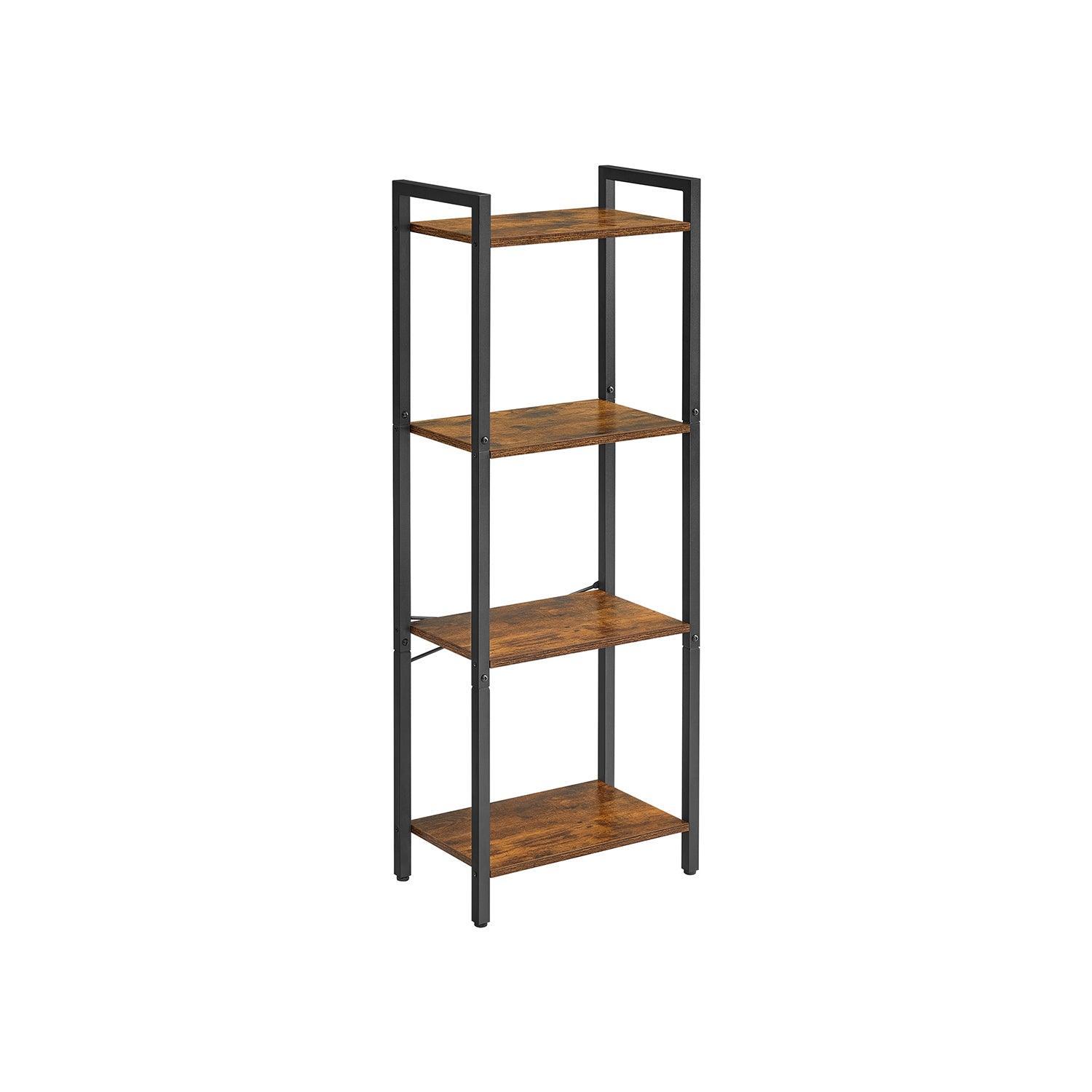 4-Tier Bookshelf Industrial Style FredCo