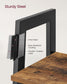 4-Tier Bookshelf Rustic Brown and Black FredCo