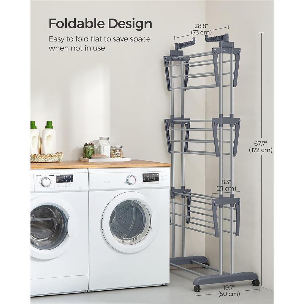 4-Tier Clothes Drying Rack Stand FredCo
