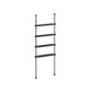 4-Tier Metal Over-the-Toilet Storage Shelf Ink Black FredCo